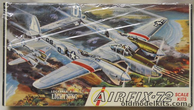 Airfix 1/72 Lockheed P-38J Lightning Craftmaster Issue, 2-49 plastic model kit